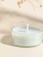 Чайная свеча ароматическая «Круглая» светло-голубая, древесный, 3.8×3.8×1.8 см - Фото 3