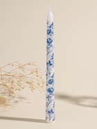 Набор свечей античных, 2.2×25 см, 2 шт. «Пионы», сине-белые, 8×28×2.3 см - Фото 2