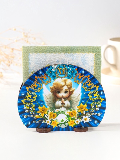 Салфетница пасхальная «Ангелок», 12.8×10×5 см