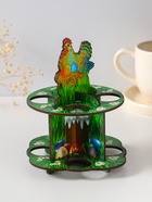 Подставка для 8 яиц в двух ярусах «Курочка ряба», 15.5×12.5 см - Фото 3