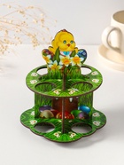 Подставка для 8 яиц в двух ярусах «Цыплёнок», 15.5×12.5 см - Фото 2