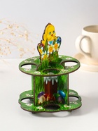 Подставка для 8 яиц в двух ярусах «Цыплёнок», 15.5×12.5 см - Фото 3