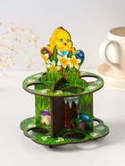 Подставка для 8 яиц в двух ярусах «Цыплёнок», 15.5×12.5 см - Фото 5