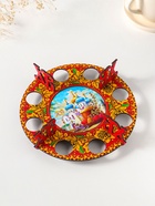 Подставка для 8 яиц «Хохлома», под кулич, d=20 см  (артикул 10988324)  большой выбор товаров оптом и в розницу по низким ценам с доставкой