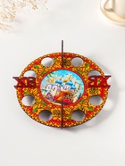 Подставка для 8 яиц «Хохлома», под кулич, d=20 см  (артикул 10988324)  большой выбор товаров оптом и в розницу по низким ценам с доставкой