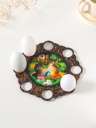 Подставка для 8 яиц на ножках «Курочка», под кулич, d=20 см  (артикул 10988331)  большой выбор товаров оптом и в розницу по низким ценам с доставкой