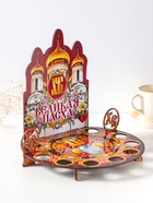 Подставка для кулича и 9 яиц «Белый храм», красная, под кулич: 15.5 см, 25.5×22×25 см  (артикул 10988333)  большой выбор товаров оптом и в розницу по низким ценам с доставкой