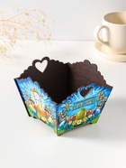 Конфетница квадратная или подставка под кулич «Пасхальный храм». 10×13×13.5 см  (артикул 10988341)  большой выбор товаров оптом и в розницу по низким ценам с доставкой