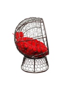 Диван садовый «Лежебока», 176×113×95 см, коричневый, с красной подушкой 10988689 - фото 9215780