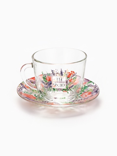 Чайная пара «Ты чудо», 220 мл