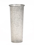 Ваза для цветов «Гранит», d=11 см, h=26 см, пластиковая, прозрачно-серая - Фото 1