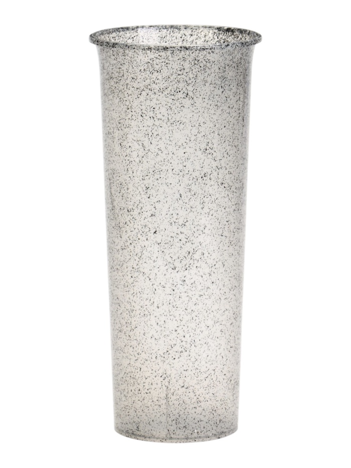 Ваза для цветов d11см  h26см цвет ГРАНИТ светло-серый