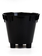 Кашпо для цветов «Гренада», 5 л, d=23 см, h=20.8 см, пластиковое, со вставкой, цвет гранит - фото 809576865