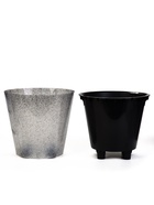 Кашпо для цветов «Гренада», 16 л, d=33 см, h=30.5 см, пластиковое, со вставкой, цвет гранит - Фото 3