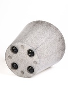 Кашпо для цветов «Гренада», 16 л, d=33 см, h=30.5 см, пластиковое, со вставкой, цвет гранит - Фото 6