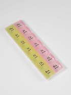 УЦЕНКА Таблетница-органайзер 14секц 21,5*6,5*2см Неделька утро/вечер рус буквы жёлт/роз к/кор OT 410 11005478