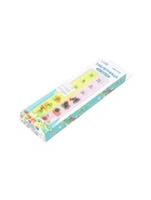 УЦЕНКА Таблетница-органайзер 14секц 21,5*6,5*2см Неделька утро/вечер рус буквы жёлт/роз к/кор OT 410 11005478