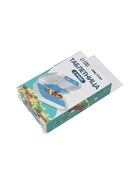 УЦЕНКА Таблетница 6секц 12*7,5*2,8см бел/голубой накл ОТ 11005479