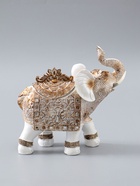 УЦЕНКА Фигурка -- шкатулка для украшений «Белый слон с попоной из арабского ковра», полистоун, 17.5×17.5×6.3 см - Фото 5