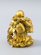 УЦЕНКА Статуэтка «Хотей приносит удачу и богатство» 14 см, цвет золото - Фото 4