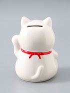 УЦЕНКА Копилка керамика «Белый кот Манэки-нэко» 10×10×14.5 см 11005487