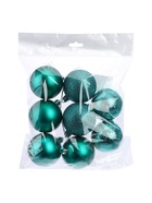 УЦЕНКА Набор шаров пластик d=6 см, 8 шт. «Изумрудик ассорти» зелёный - Фото 2
