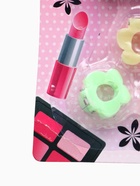 УЦЕНКА Набор косметики для девочки "Цветочек" тени 4 цв.по 1 гр+аппликатор+3 заколочки+помада 2 гр 1 - Фото 11