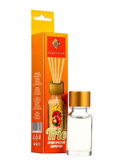 Аромадиффузор Trio10 банан, малина, яблоко, 10 мл