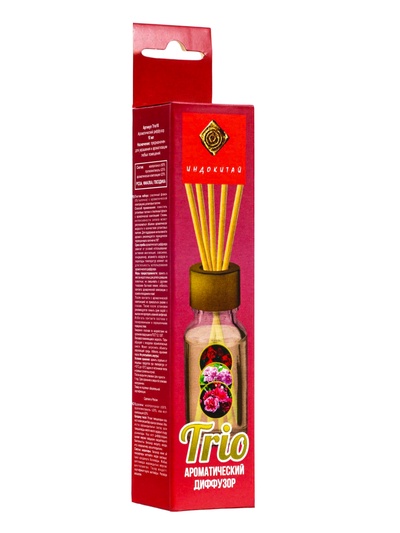 Аромадиффузор Trio10 роза, фиалка, гвоздика, 10 мл