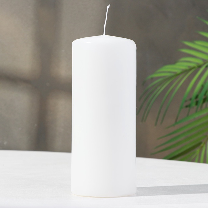 УЦЕНКА Свеча - цилиндр, 7х17 см, 50 ч, 515 г, белая - Фото 1