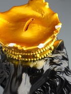 УЦЕНКА Копилка "Лев с короной" черный, с золотом, 19х14х35 см - Фото 5