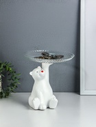 Копилка полистоун с подставкой для мелочей "Мишка" 20х18 см  (артикул 10982278)  большой выбор товаров оптом и в розницу по низким ценам с доставкой