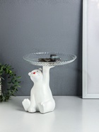 Копилка полистоун с подставкой для мелочей "Мишка" 20х18 см  (артикул 10982278)  большой выбор товаров оптом и в розницу по низким ценам с доставкой