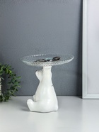 Копилка для денег с подставкой для мелочей «Мишка», полистоун, 20×18 см - Фото 3