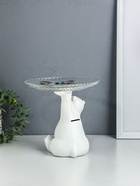 Копилка для денег с подставкой для мелочей «Мишка», полистоун, 20×18 см - Фото 4