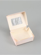 Коробка подарочная складная «Подарок», 10×8×3.5 см, с окном  (артикул 10960466)  большой выбор товаров оптом и в розницу по низким ценам с доставкой