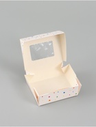 Коробка подарочная складная «Путевка в сладкую жизнь», 10×8×3.5 см, с окном  (артикул 10960467)  большой выбор товаров оптом и в розницу по низким ценам с доставкой