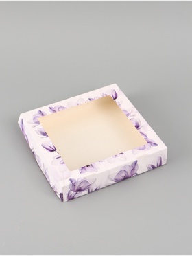 Коробка подарочная складная «Самой красивой», 20×20×4 см, с окном