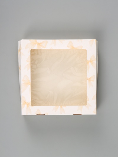 Коробка подарочная складная «От всей души», 20×20×4 см, с окном