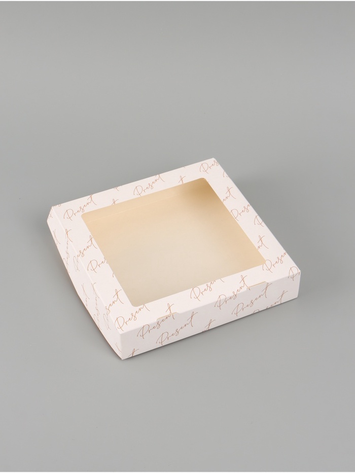 Коробка подарочная складная «Для тебя», 20×20×4 см, с окном