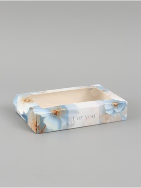 Коробка подарочная складная «Для тебя», 20×12×4 см, с окном