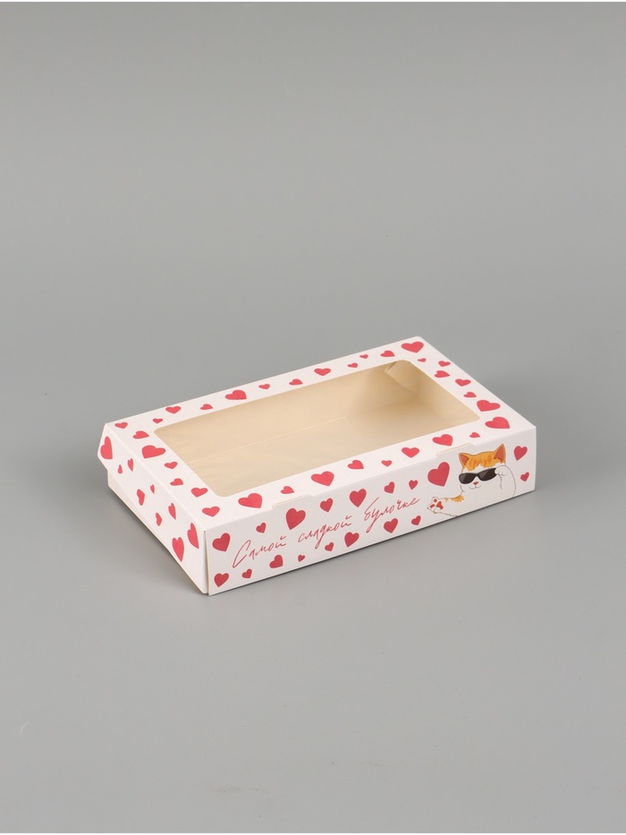 Коробка подарочная складная «Подарок», 20×12×4 см, с окном