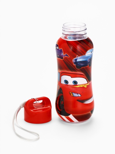 Бутылка для воды пластиковая «Молния Маккуин», 350 мл, Тачки