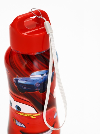 Бутылка для воды пластиковая «Молния Маккуин», 350 мл, Тачки