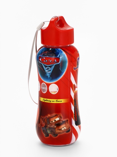 Бутылка для воды пластиковая «Молния Маккуин», 350 мл, Тачки