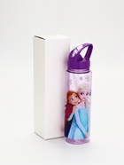 Бутылка пластиковая с трубочкой-непроливайкой «Снежная принцесса», 750 мл 10926454