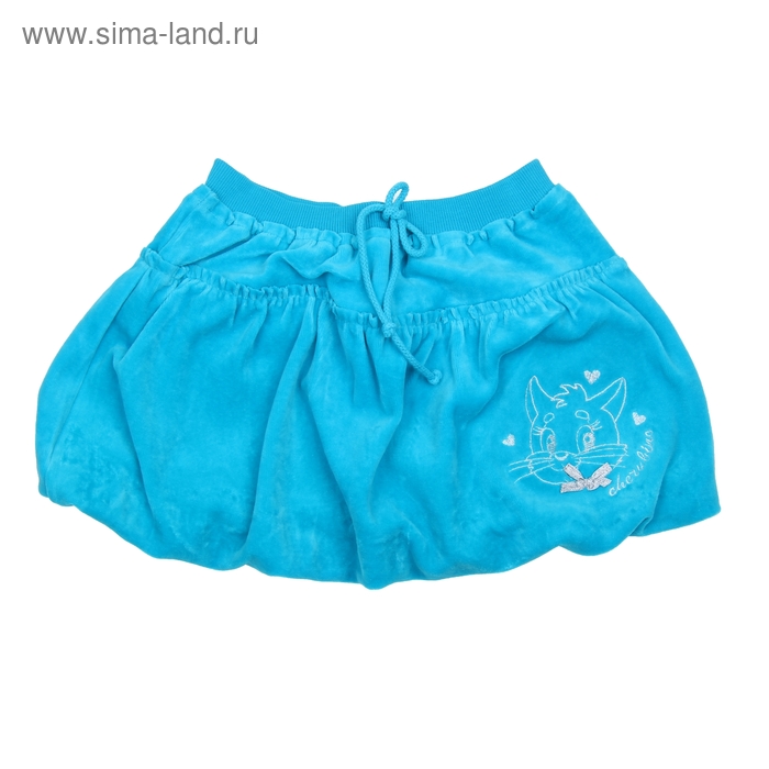 Юбка для девочки, рост 122-128 см (64), цвет бирюза  CWK 7054_Д - Фото 1
