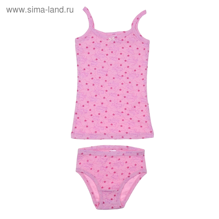 Комплект для девочки (майка+трусы), рост 146 см (76), цвет розовый CAJ 3289 - Фото 1