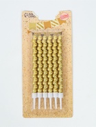 УЦЕНКА Свечи в торт «Жемчужины», 6 шт., золотые - Фото 2