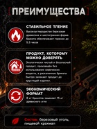 Угольные брикеты для гриля «Камадо», «Березняк», 8 кг - Фото 2